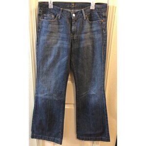 7 for all Mankind Womens Size 31 Straight Leg Bootcut Denim Jeans